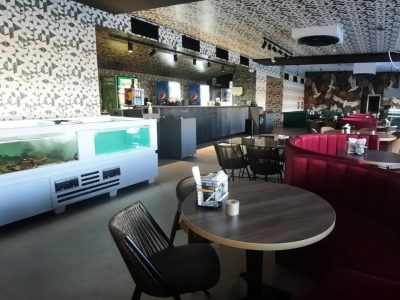 Acquario crostacei per ristorante
